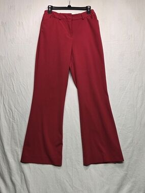 George Stretch Red Flare Leg Dress Pants Women’s Size 10. #0262